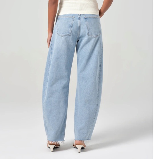 AGOLDE LUNA HIGH RISE PIECED TAPER / COLOR: IN VOID / SIZE: 25 / WORN ONCE - Picture 3 of 6